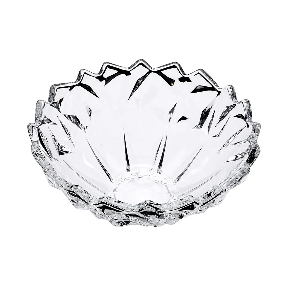 Wholesale High Quality Fruit Plate Cheap Price Soda Lime Glass Fruit Bowls Dishes for Storage
