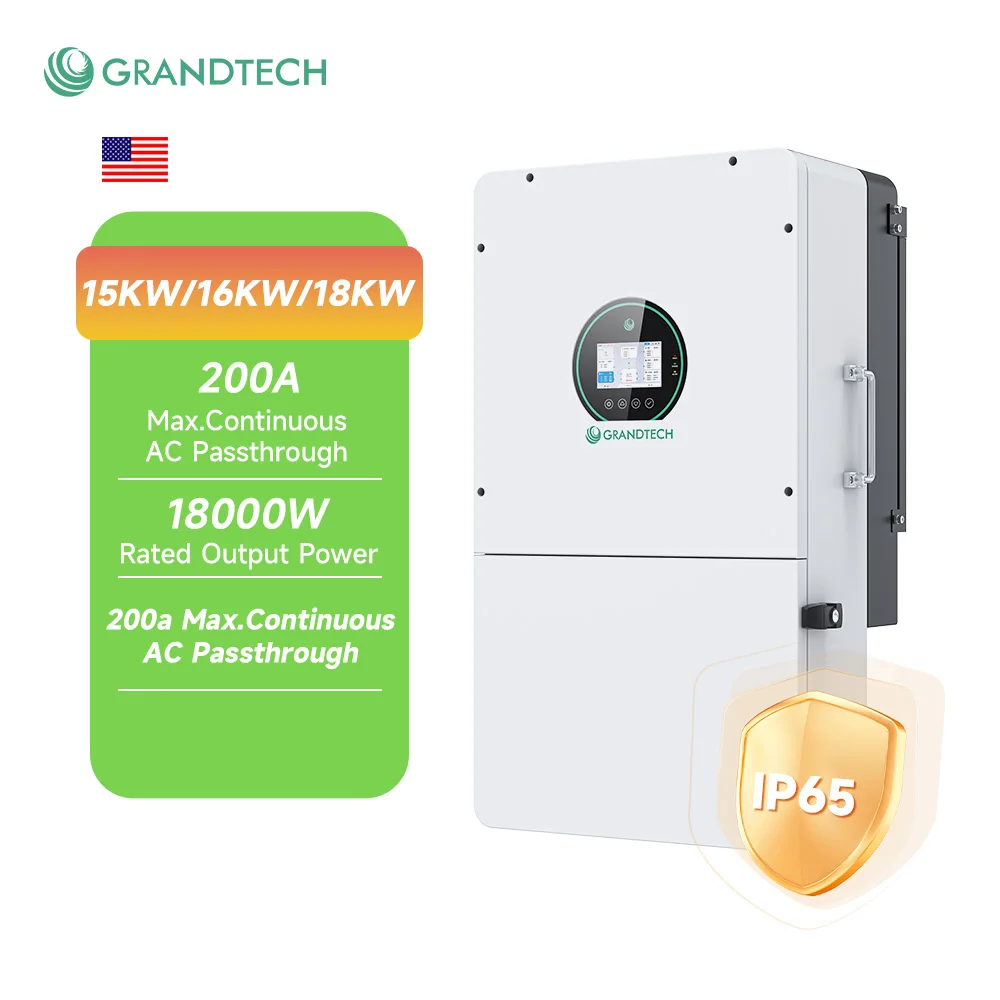 Inverter SRNE a bassa tensione per impianti off-grid da 15 kW, 16 kW, 20 kW e 18 kW – Inverter ibrido a fase divisa con 3 ingressi MPPT e connettività Wi-Fi