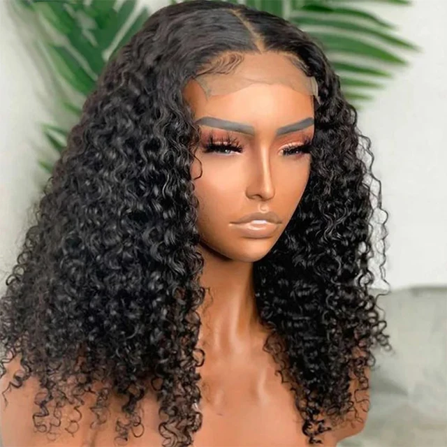 Wholesale 13x6 hd lace frontal wig raw human hair Full Lace Human Hair jerry Curly Raw Indian Hair 13X4 Lace Front Wig