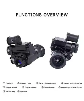 Lunettes de vision nocturne, monoculaire numérique R7 pour une obscurité complète, vision nocturne infrarouge, portée 1080p, enregistrement photo et vidéo pour la chasse, les voyages, la surveillance
