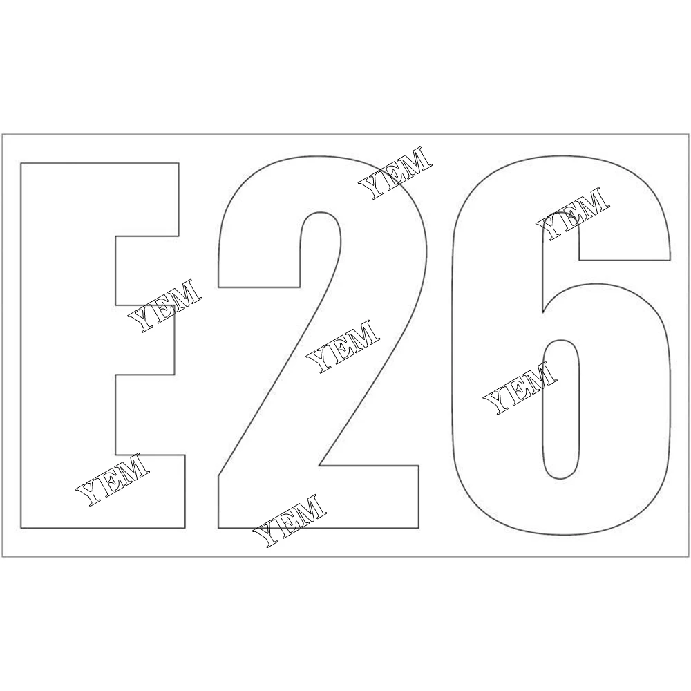 Part No. 7200748 Model E26 Decal Fit for Bobcat