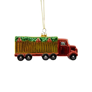 Cheerful Design Wholesale Plastic Vintage Red Truck Christmas Tree Decoration