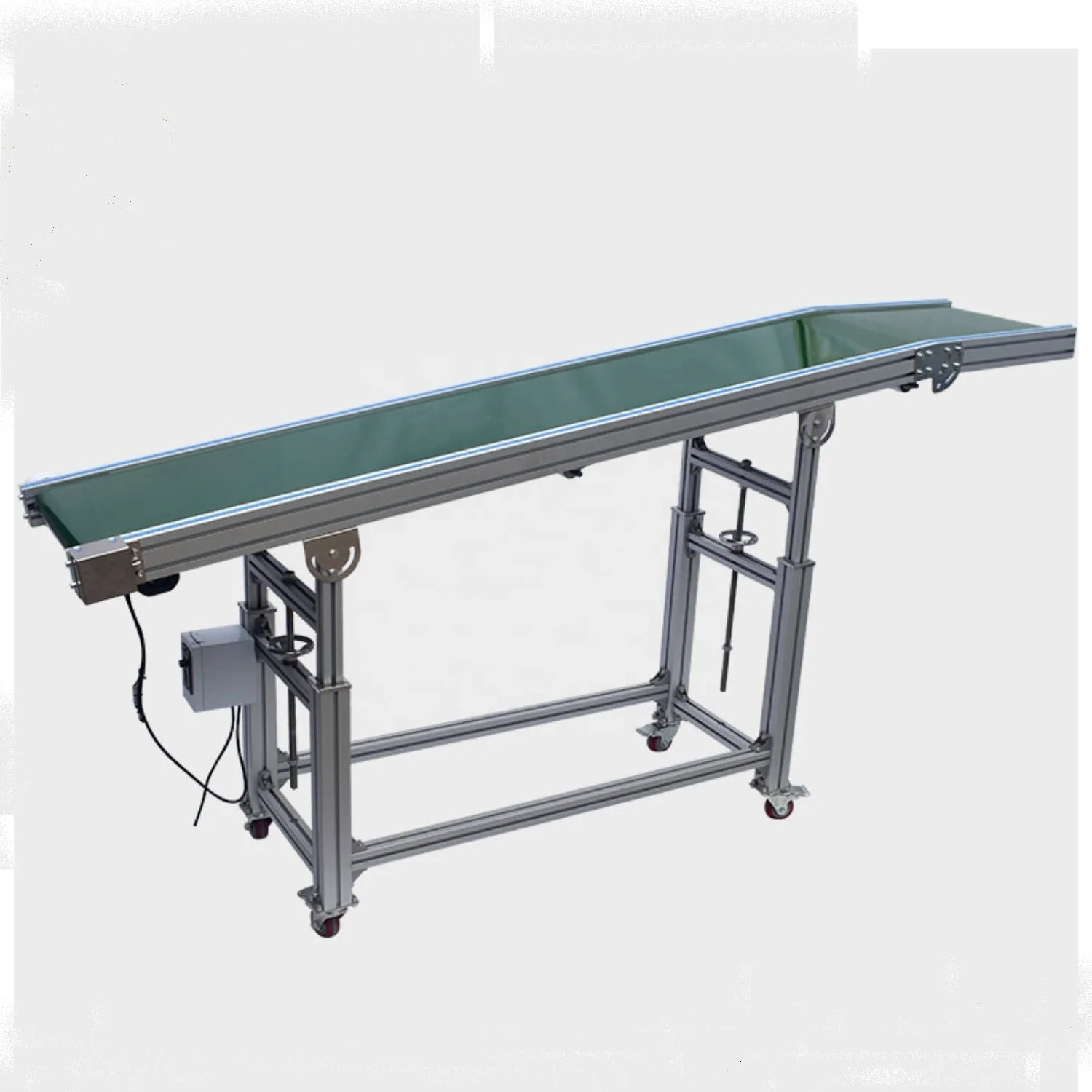 Professional Customization Small Size 2m Length Motor Speed Control Adjustable Height Conveyor Belt