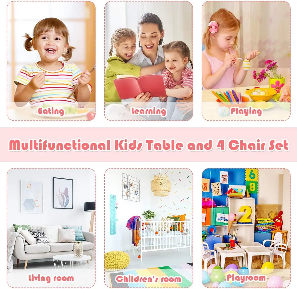 Lm Kids Montessori Furniture Preschool Day Care Furniture Table And