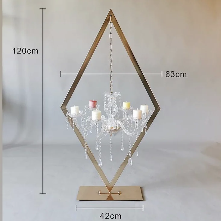 プサービス 結婚式のテーブルの装飾のための結婚式のクリスタルシャンデリア燭台センターピース Buy Centrepieces