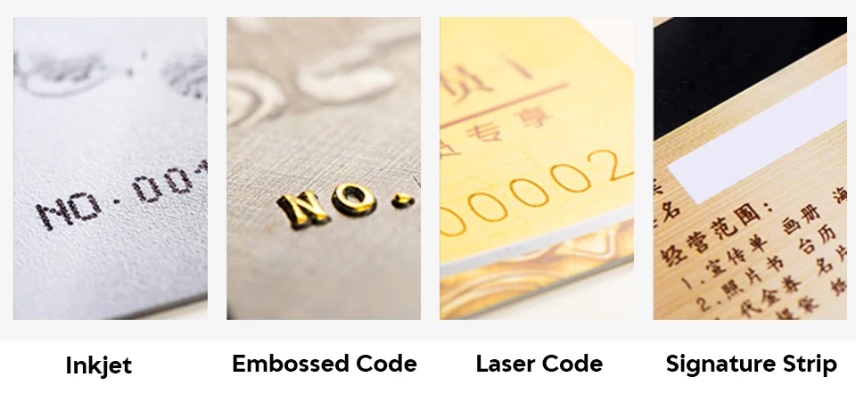 Custom Printed Embossed LOGO NFC ID Card PVC Business Card