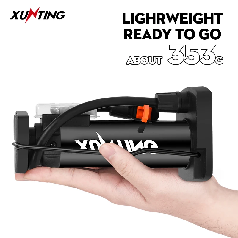 Xunting Super Pump Factory Supply  Multifunctional Bike Mini Pump Inflate a Tyre Bicycle Accessories