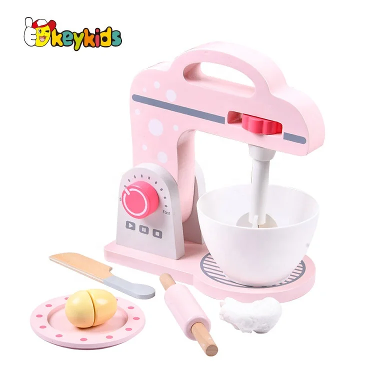 vendita calda finta gioco di legno rosa giocattolo macchina per il caffè  per i bambini w10d526