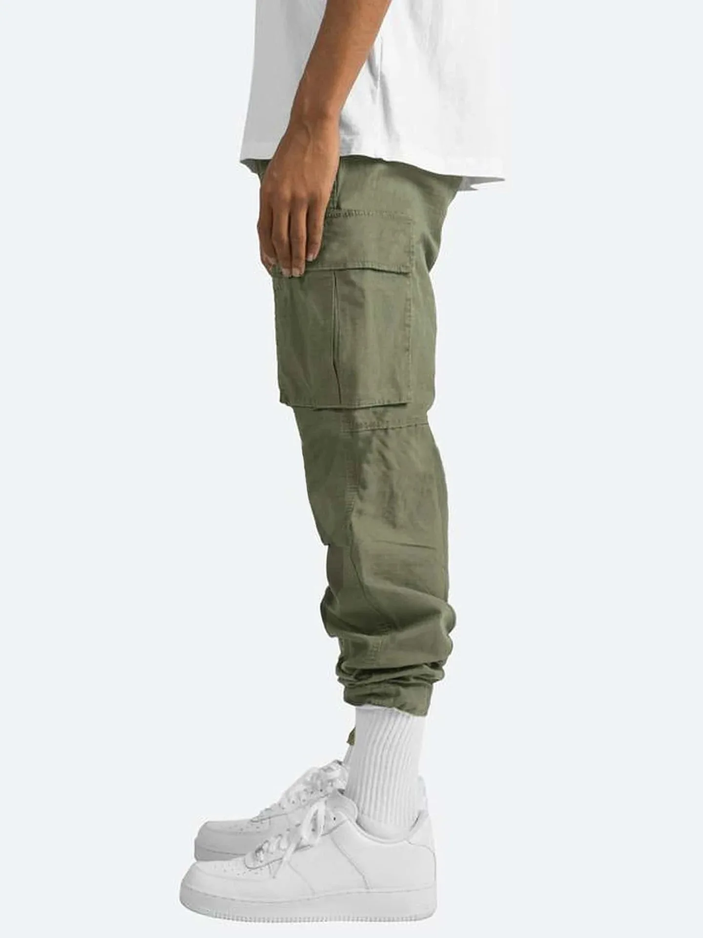 Summer Male Multiple Pocket Straight Cargo Street Pants Zip Fashion ...