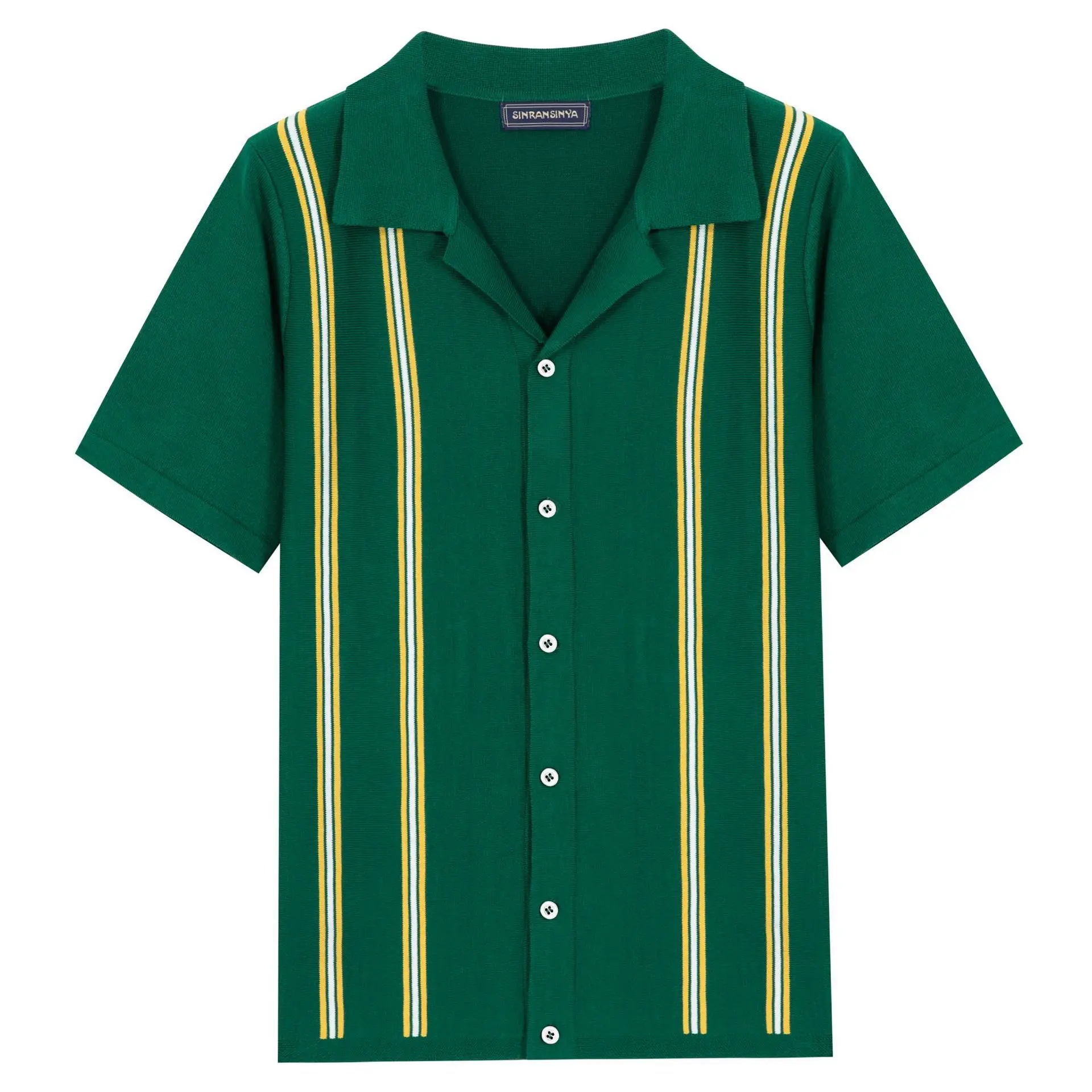 Мужская трикотажная футболка-поло большого размера