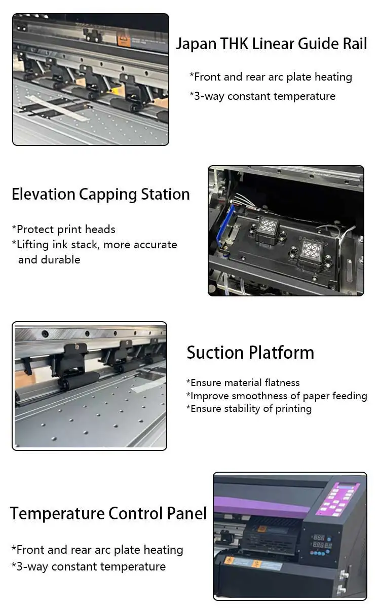 Hot Sale Large Format DTF Printer 24inch Width  Dual Head  Xp600 with Glue Shaker for T Shirt Printing manufacture