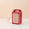 Red Background with White Frame