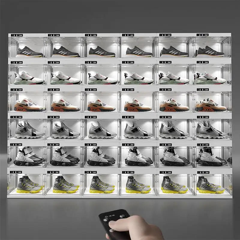 Antbox Multifunctional Shoe Rack Display Stackable Rack Electronic Shoe Cabinet Display for Living Room Modern Fashon Furniture