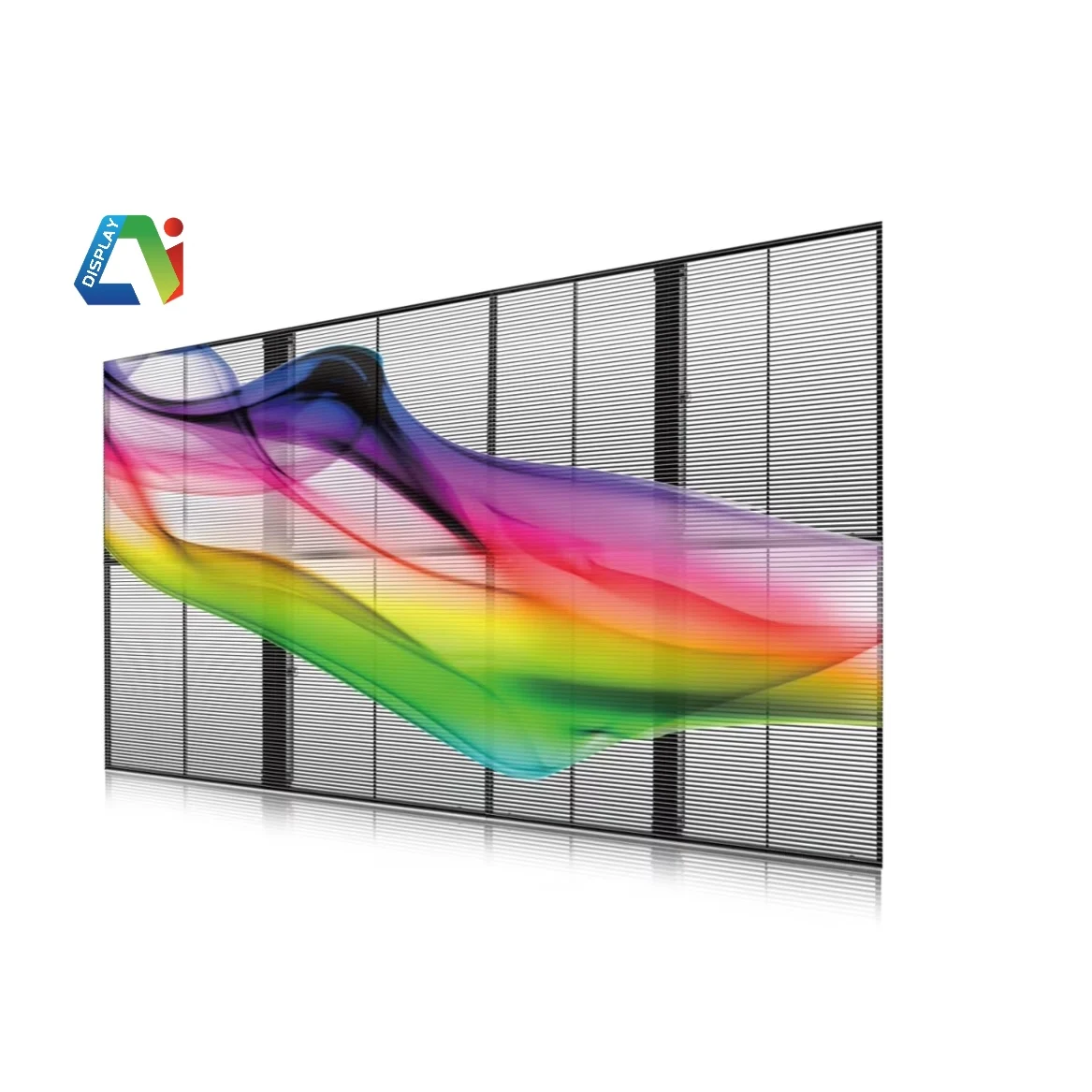 Nieuwjaars Flexibele LED Filmweergave Binnenstaps LED Videowand Transparante LED Scherm winkelcentra Transparant Led Display