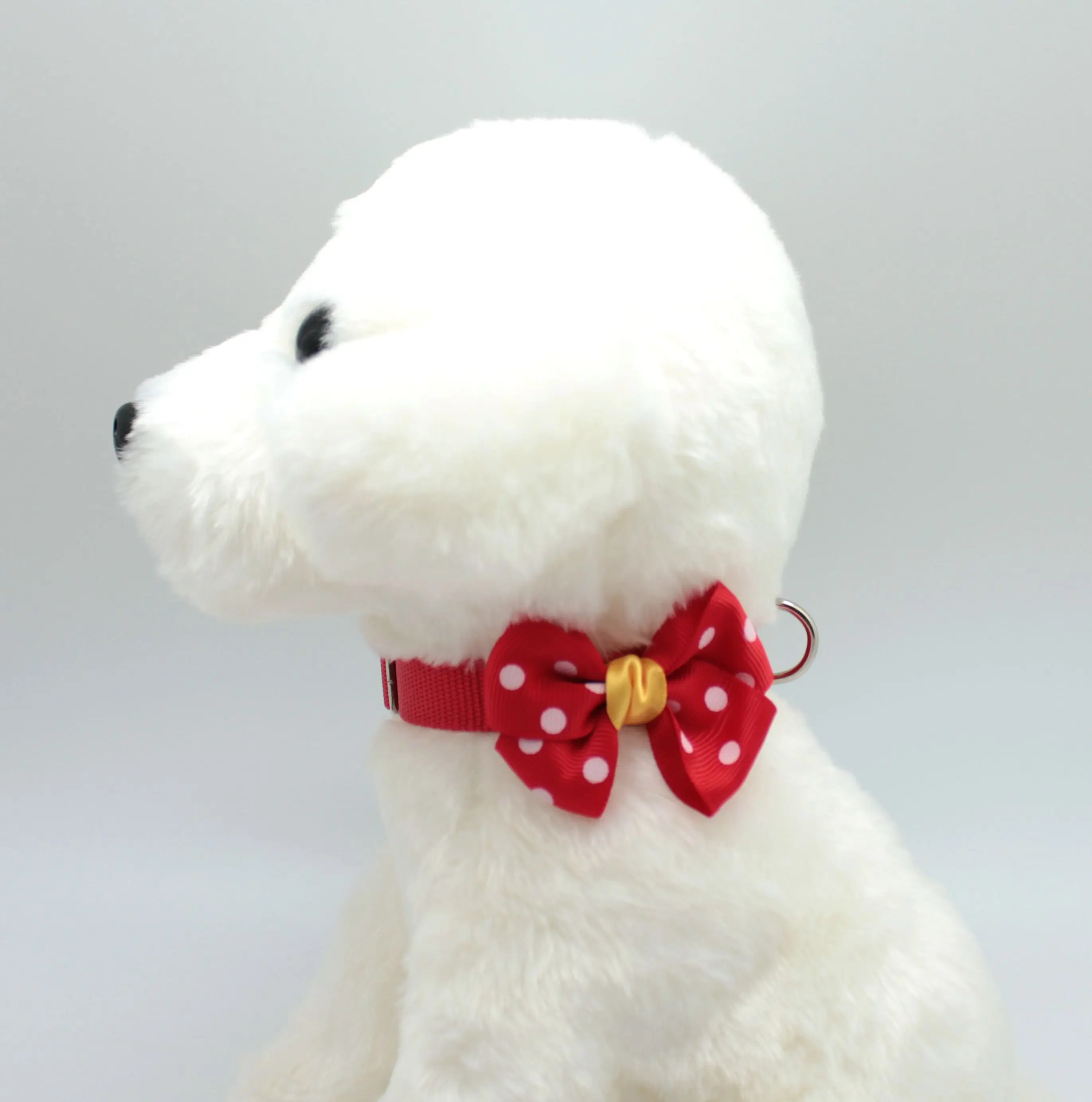 Bell Cat Collar with Bow Tie & Bell Solid Colors Nylon Material Breakaway Pet Collars for Cats Kittens Puppy