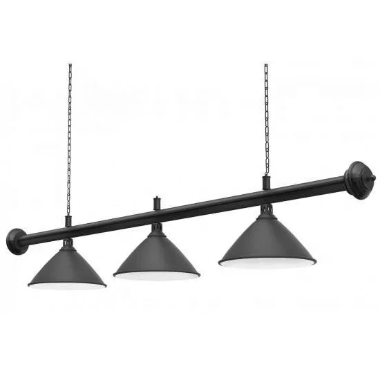 Высококачественная Черная подсветка для бильярдных игр 3 лампы 8 футов 9