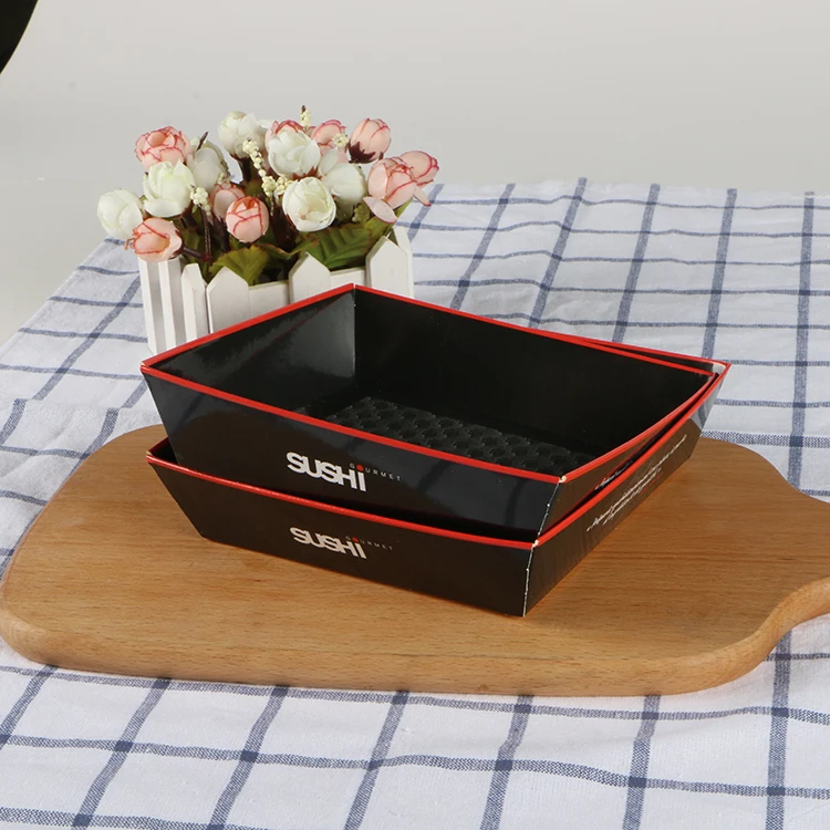 Custom Takeaway Packaging Sushi Tray Disposable Sushi Box