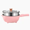 Pink-24/28CM-Stainless Steel Steamer Basket