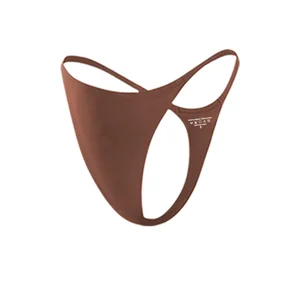 Thongs and Low-Rise Hipster Panties Factory Breathable Women's Seamless Non-Curling Naked Feeling String Underwear