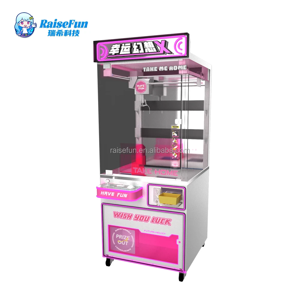 RaiseFun Coin Operated Claw Machine Wholesale Arcade Crane for Shopping Mall Amusement Park High Quality Plush Toy Catcher