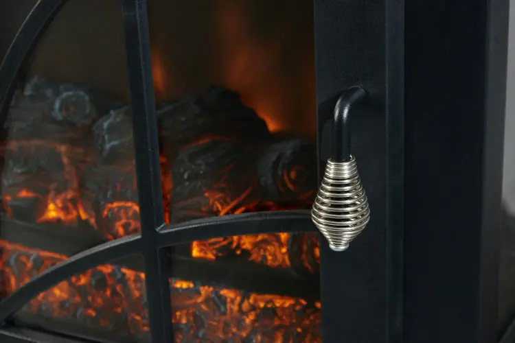 28 Inch High Quality and Cheap Glass 3D Flame Independent Portable Indoor Heating Electric Fireplace