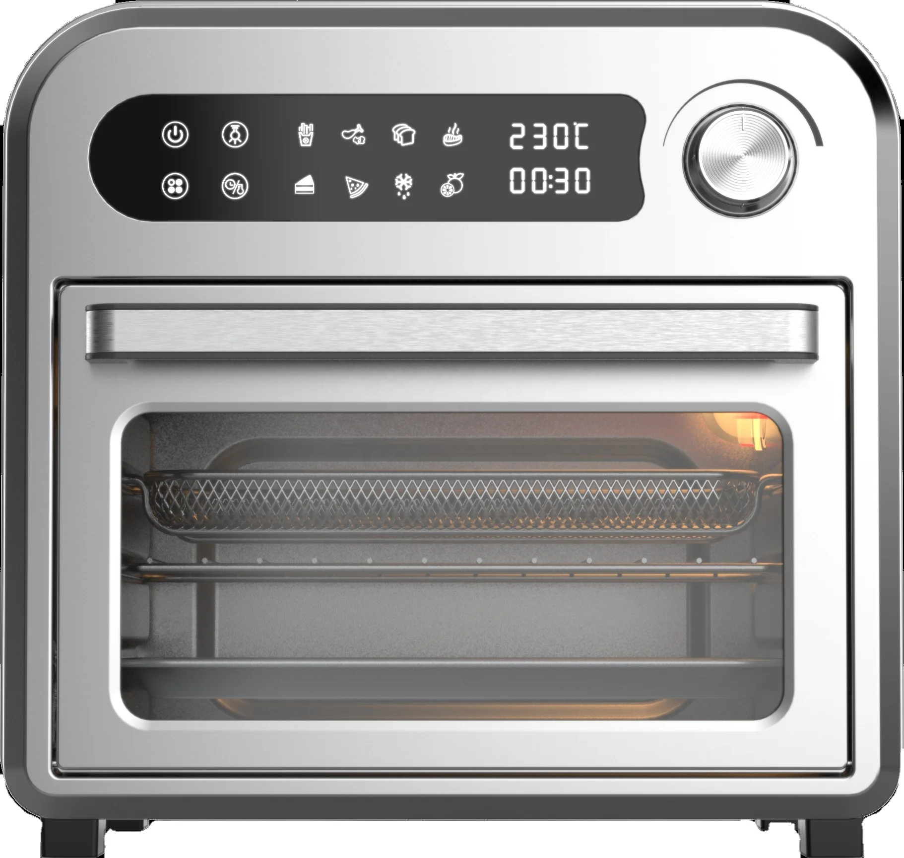 Mini Commercial Air Fryer Oven 12l High Temperature Etl / Eu Standard ...