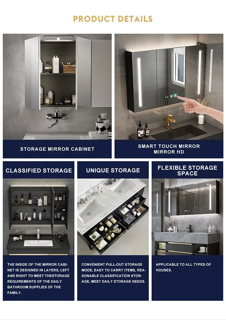 European Modern Wall Mounted Bathroom Vanity Stainless Steel High End ...