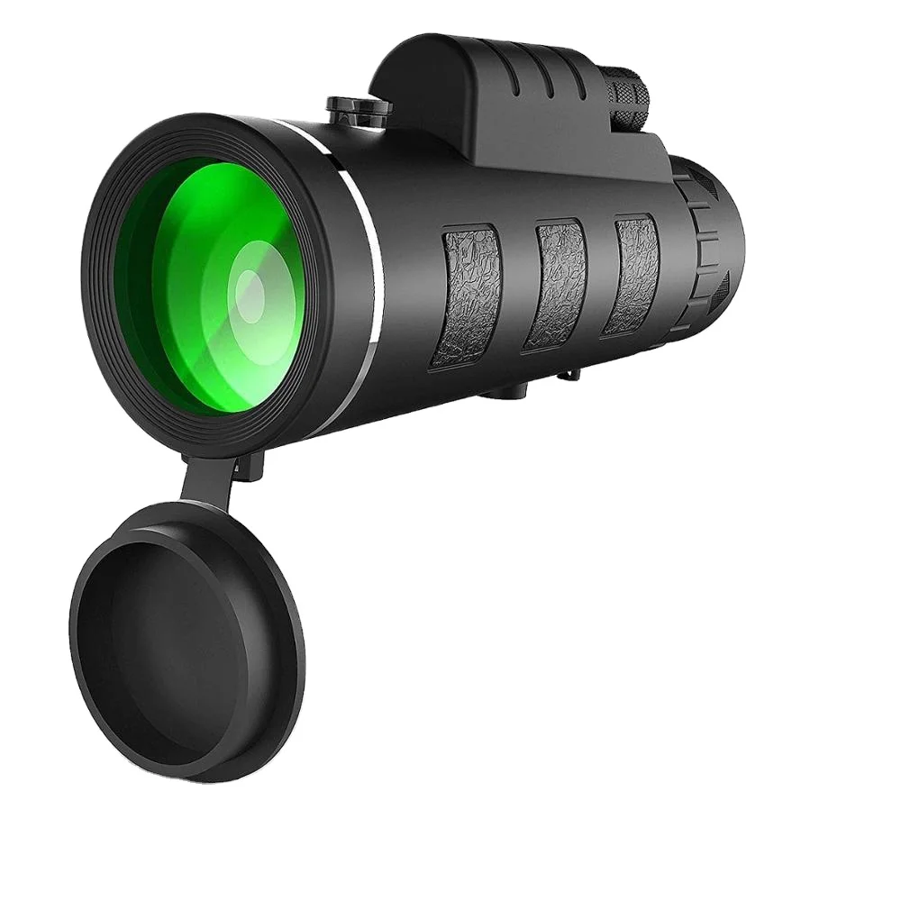 Монокулярный телескоп 12X50 высокомощные точечные трубы-низкое ночное видение с зажимом для телефона и штативом