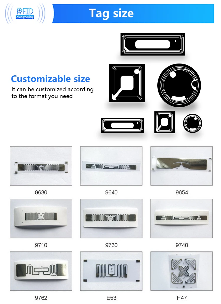 Inventory Tracking Rfid Label Tag Printable Impinj Monza R6 Uhf Rfid ...