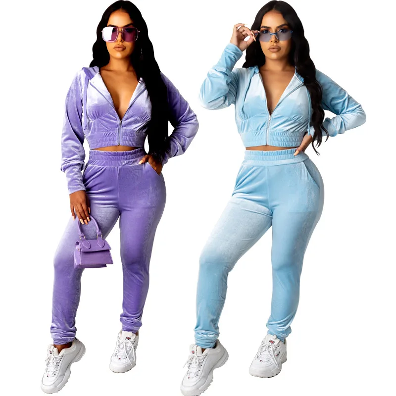 Clothes Womens Stacked Jogger Two Piece 