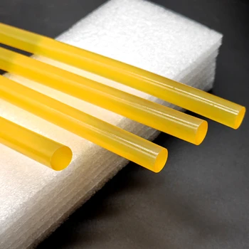 Hot Melt Yellow Glue Stick Silicon Bar No Drawing Hot Melt Glue Stick For Packaging Box Eva 11 Mm 7Mm