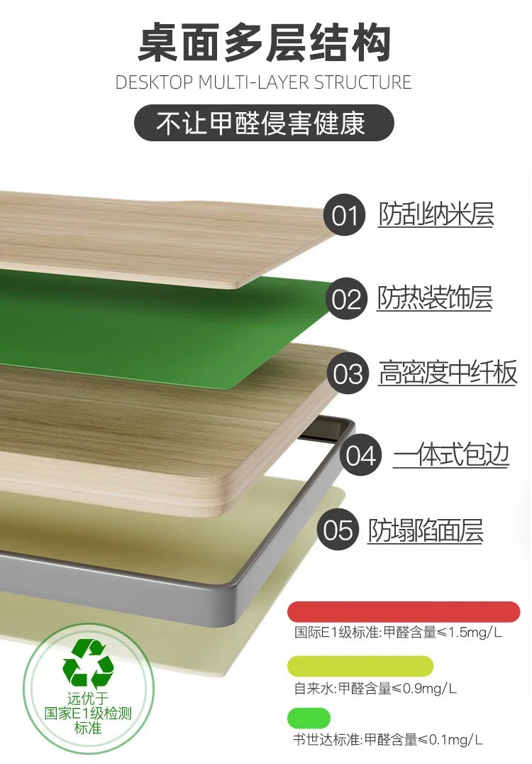 Adjustable trapezoid student desk Student School Desk And Chair Set middle school desk and chair