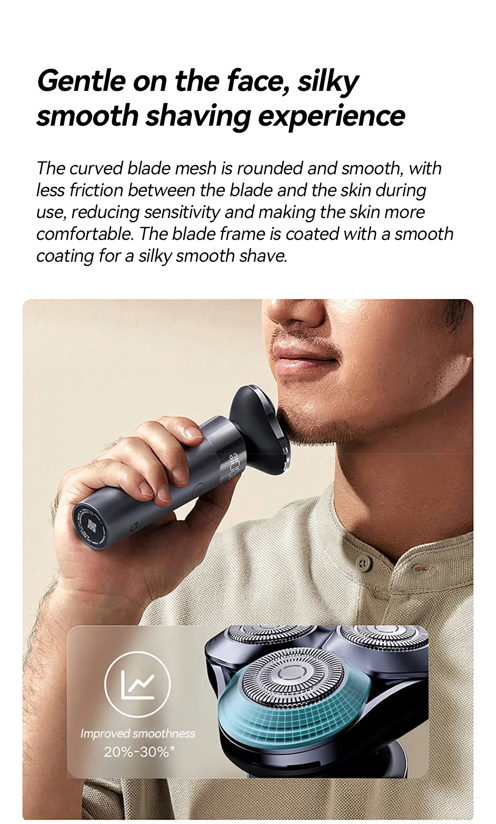 Xiaomi Mijia Electric Shaver S302 Men's Full Body Water Wash Ultra Long Endurance Portable Shaver CN Version