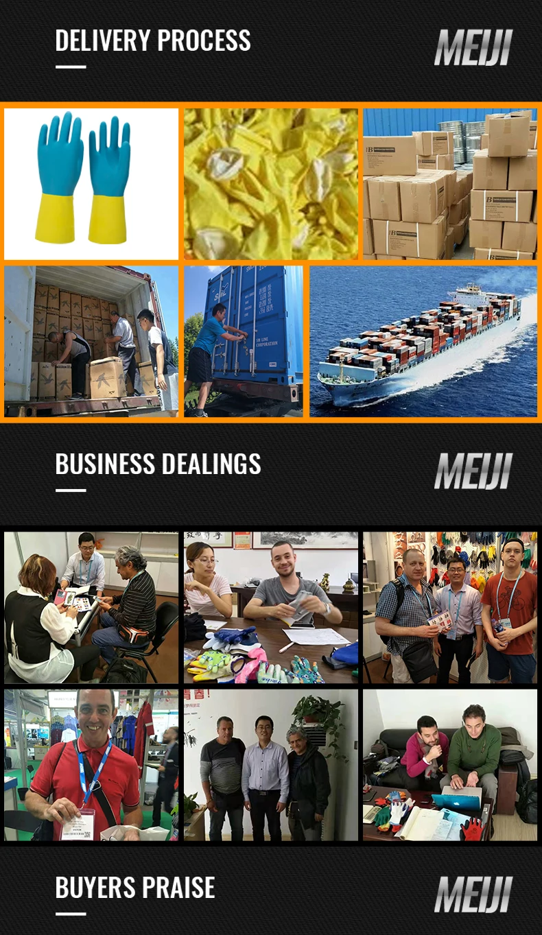 Butyl Synthetic Rubber Acid And Alkali Resistant Gloves Antislip