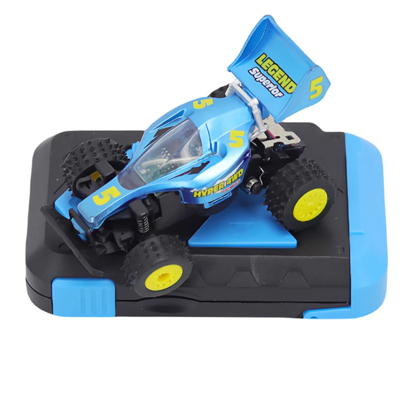 1/64 2.4G 5-Channel 6.5cm RC Car Mini Remote Control Mountain Bike All-Round Shock Absorber Children's Toy Mountain Bike