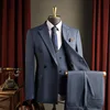 Completo blu nebbia + gilet + pantaloni