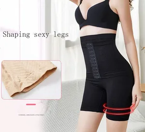 Women's High Waist Breathable Slimming Pants Plus Size Shapers with Sculpted Breasted Waistband for Hip Lift