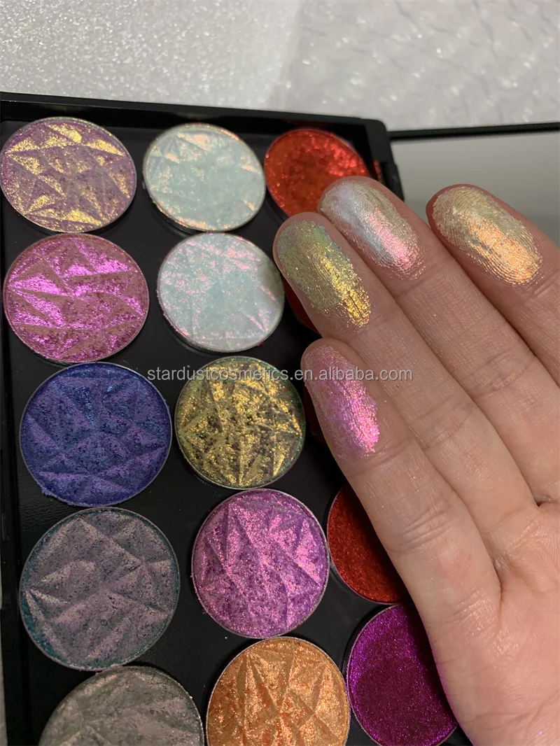 Duochrome Chameleon Multichrome Eyeshadow Palette Strong Color Changing