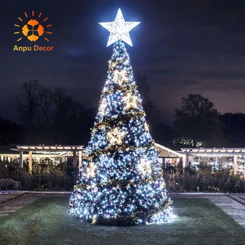 ANPU Pixel 5M Pink Outdoor Real Diy LED Artificial Everest Lighted with Decoration Ball Giant Christmas Tree (Xmas)