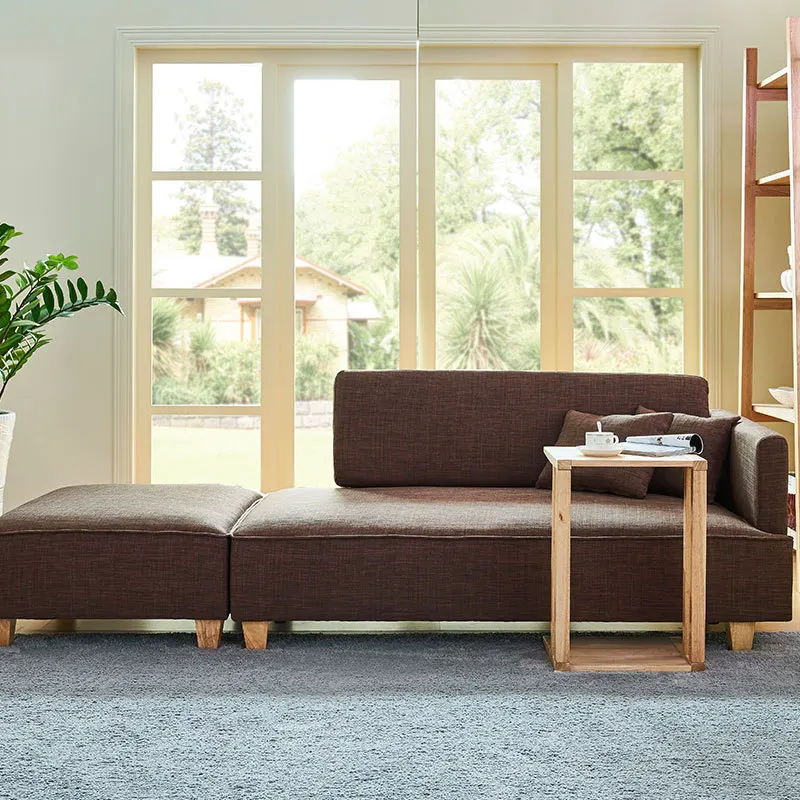 亨德利oem热销北欧风格沙发床套装家居家具挡色布艺客厅沙发 - buy