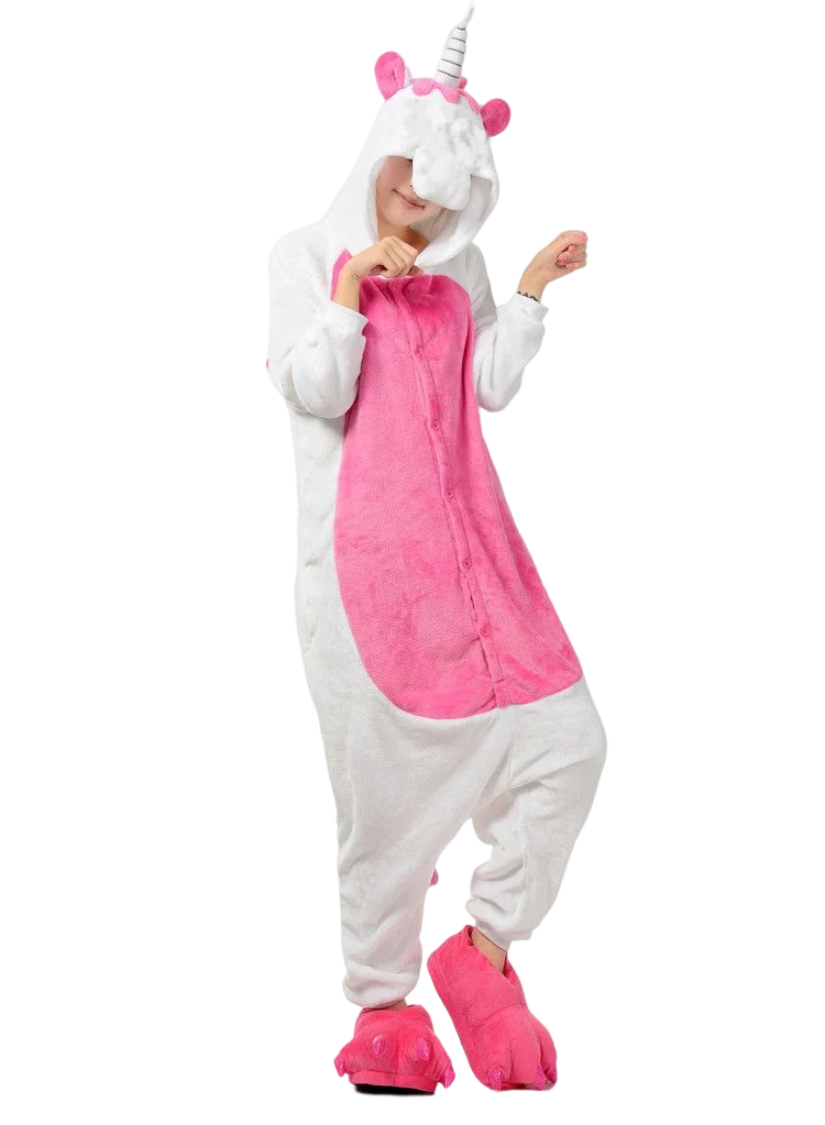 Adult Winter Plush Soft Pajamas Women/Men's Polar Pikachu Kigurumi