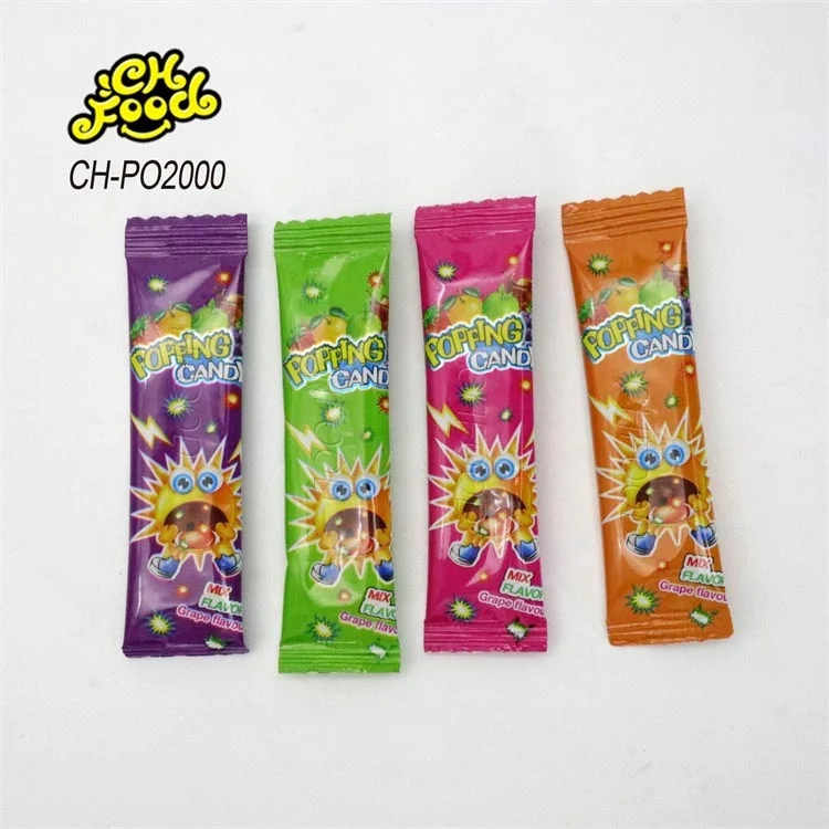 Low MOQ Candy Wholesale Mix Fruity Flavor Popping Candy Hard Candy Sweets for Kids