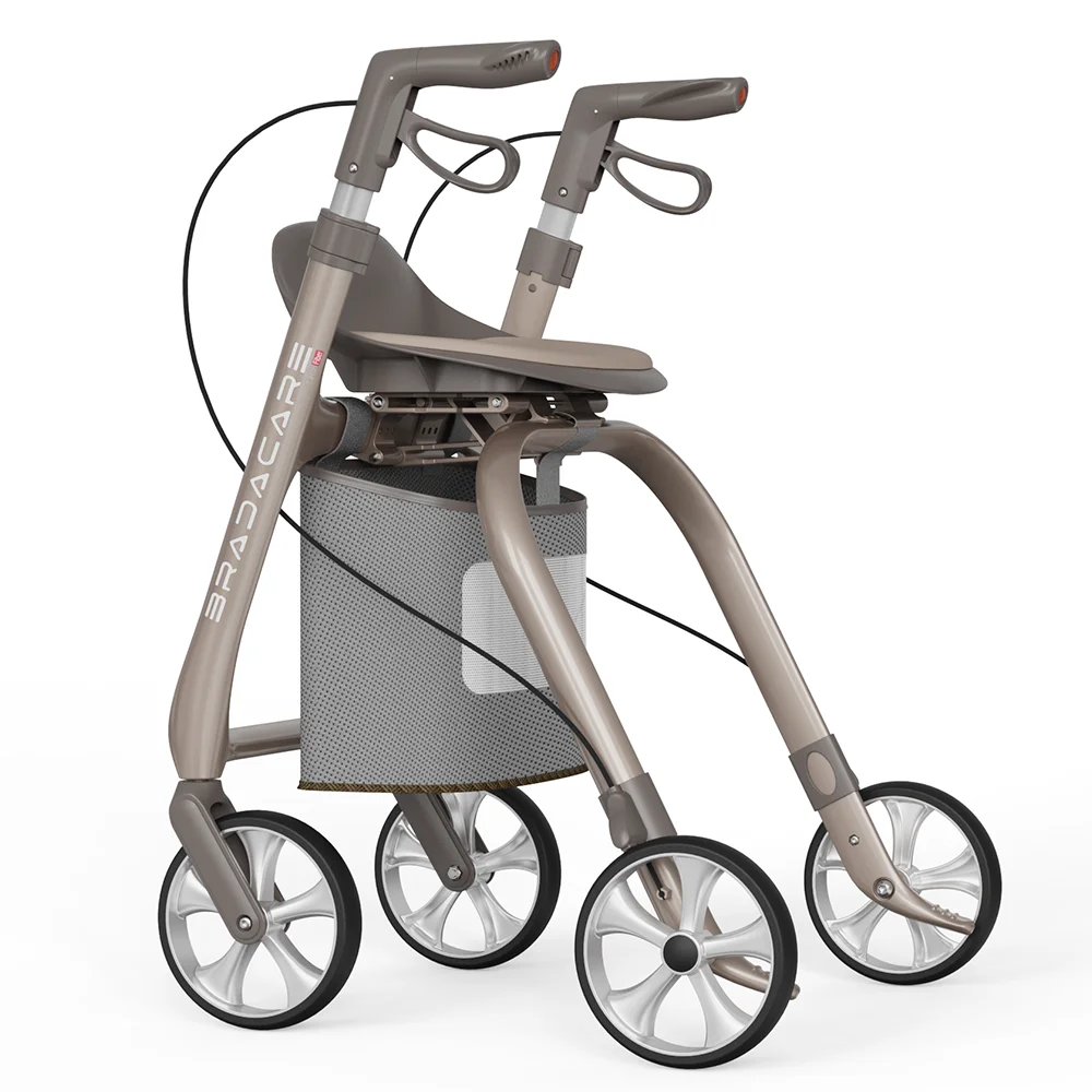 Medical Health Rollator Walkers Carbon Fiber Rollator Lichtgewicht