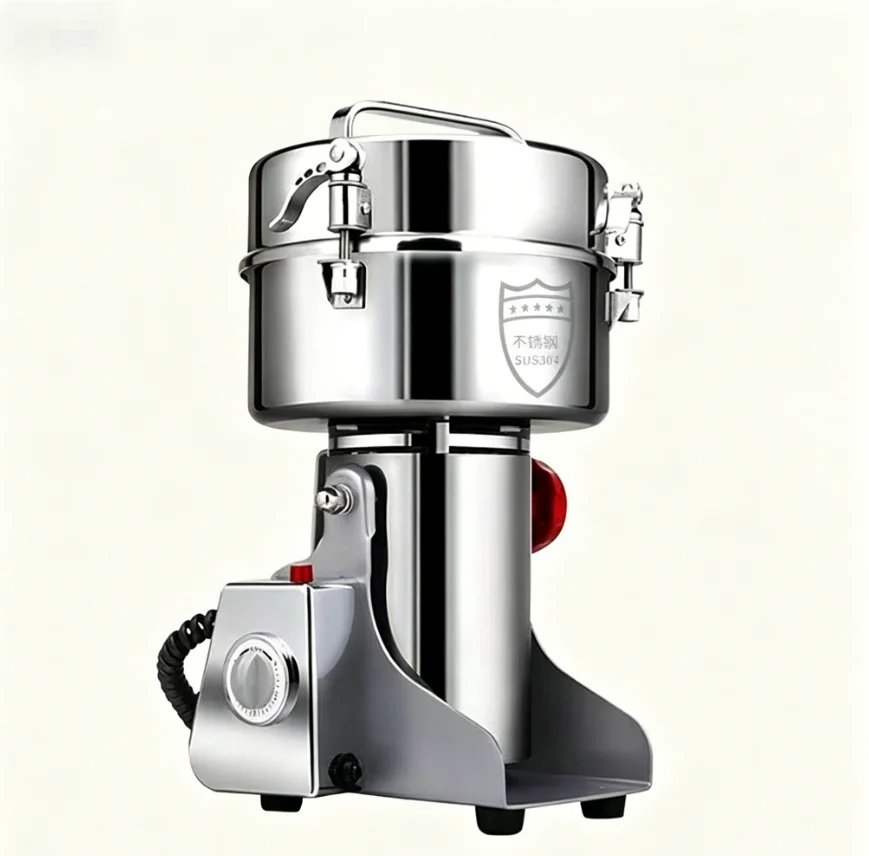 Commercial Electric Vertical Grinder Stainless Steel Spice Coffee Bean Corn Soybean Peanut Grain Grinding Crushing Equipment
