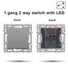 1 gang 2 way switch with LED