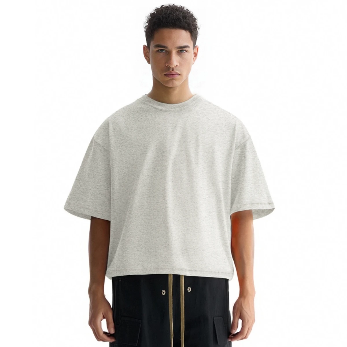 Boxy Cropped Men's T-Shirts - Streetwear Fashion