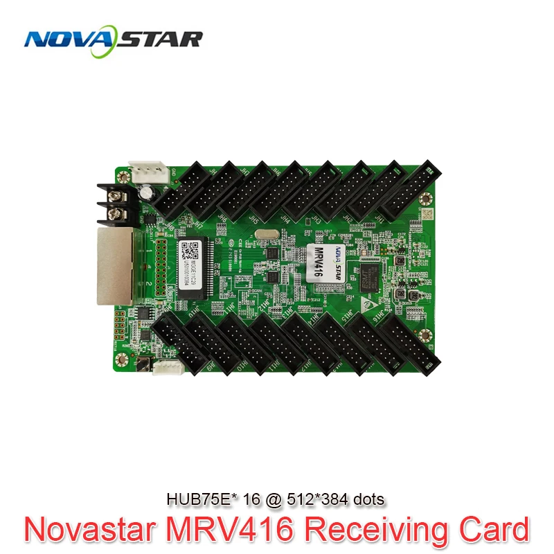 Nova Synchronous 256*256 Pixels 8*HUB75 MRV412 MRV416 Receiving Card Use for Indoor Outdoor RGB Full Color LED Display Screen