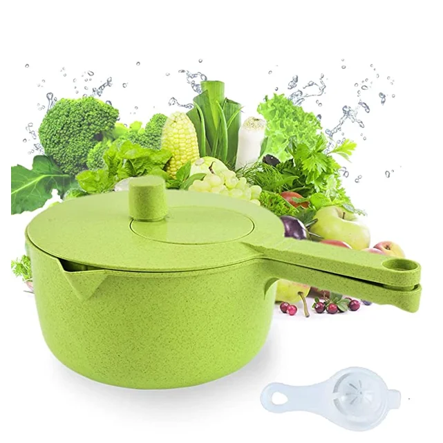 Оптовая продажа, большой Спиннер для салата, кухонные аксессуары, сушилка для салата, Спиннер для пшеничной соломы с длинной ручкой