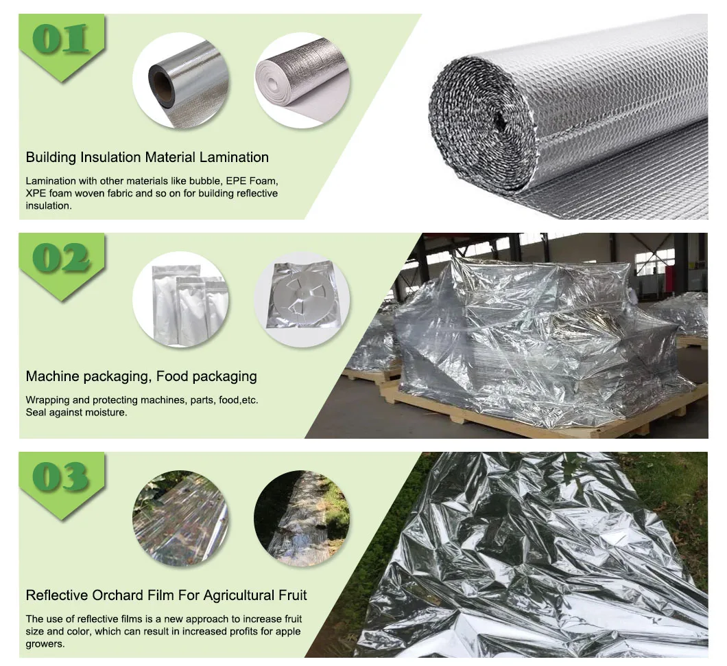 Pe Pet Polypropylene Laminated Heat Sealing Aluminum Foil Lamination ...