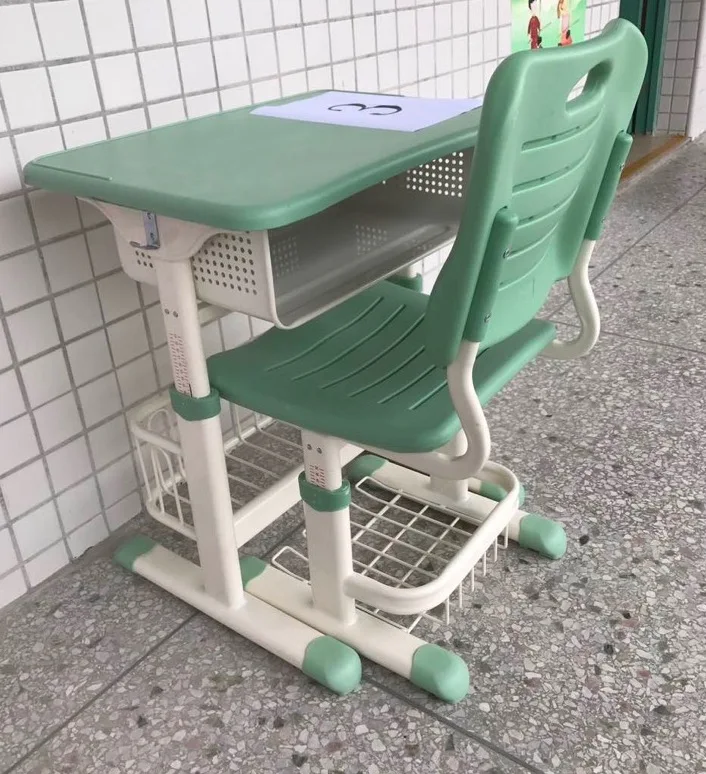 Custom School Classroom Student Plastic Desk And Chair Set,School